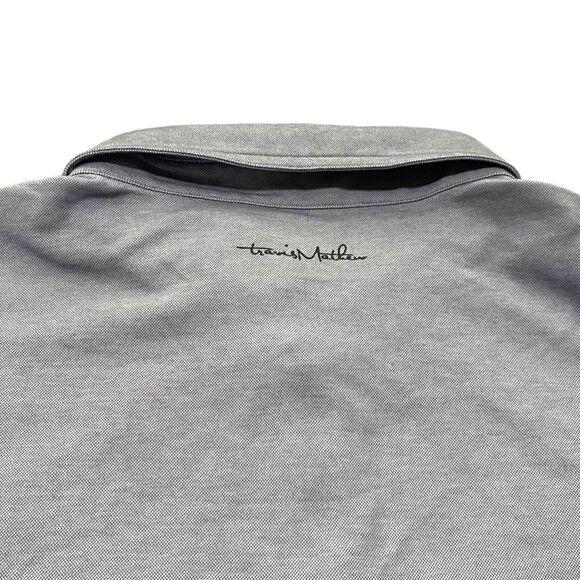 Travis Mathew Side Bet Golf Polo Truly Hard Seltzer Heather Medium Grey Size XL - Picture 6 of 11